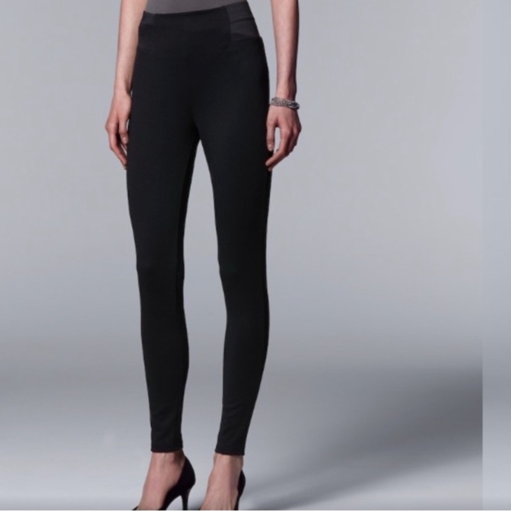 Simply Vera Vera Wang Charcoal Leggings